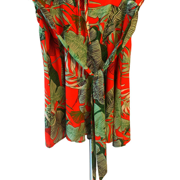 New Anthropologie Havana Floral Women’s A-Line Flowy Dress Size Small Red Green - Picture 4 of 7